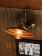 画像7: LEVITON社製パドルスイッチソケット＆平型シェード真鍮製ブラケットA/工業系壁面照明ウォールランプライト (7)