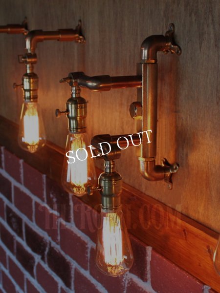 画像5: アメリカンヴィンテージARROWファットボーイソケット&角度調整付2灯ブラケットライト/工業系スチームパンク壁面照明ウォールランプインダストリアルランプ (5)