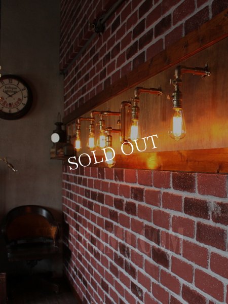 画像12: アメリカンヴィンテージARROWファットボーイソケット&角度調整付2灯ブラケットライト/工業系スチームパンク壁面照明ウォールランプインダストリアルランプ (12)