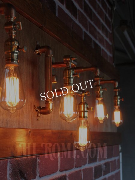 画像14: アメリカンヴィンテージARROWファットボーイソケット&角度調整付2灯ブラケットライト/工業系スチームパンク壁面照明ウォールランプインダストリアルランプ (14)