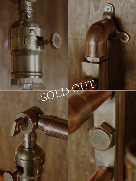 画像3: アメリカンヴィンテージARROWファットボーイソケット&角度調整付2灯ブラケットライト/工業系スチームパンク壁面照明ウォールランプインダストリアルランプ (3)