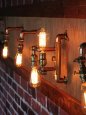 画像6: アメリカンヴィンテージARROWファットボーイソケット＆角度調整付２灯ブラケットライト/工業系スチームパンク壁面照明ウォールランプインダストリアルランプ (6)