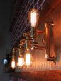 画像9: アメリカンヴィンテージARROWファットボーイソケット＆角度調整付２灯ブラケットライト/工業系スチームパンク壁面照明ウォールランプインダストリアルランプ (9)