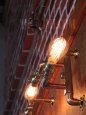 画像10: アメリカンヴィンテージARROWファットボーイソケット＆角度調整付２灯ブラケットライト/工業系スチームパンク壁面照明ウォールランプインダストリアルランプ (10)