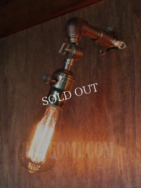 画像15: アメリカンヴィンテージEAGLE社製ファットボーイソケット&角度調整付ブラケット/工業系スチームパンク壁面照明ウォールランプインダストリアルライト (15)