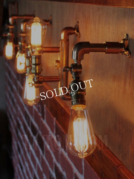 画像16: アメリカンヴィンテージEAGLE社製ファットボーイソケット&角度調整付ブラケット/工業系スチームパンク壁面照明ウォールランプインダストリアルライト (16)