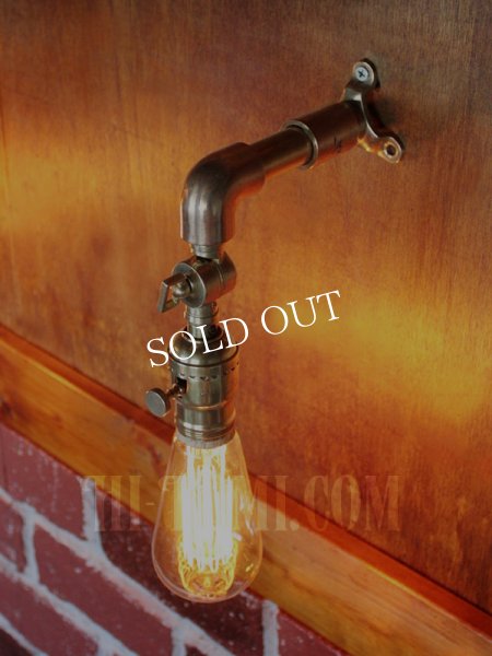 画像7: アメリカンヴィンテージEAGLE社製ファットボーイソケット&角度調整付ブラケット/工業系スチームパンク壁面照明ウォールランプインダストリアルライト (7)