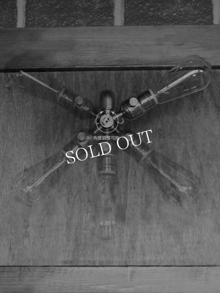 画像5: アメリカンヴィンテージEAGLE社製ファットボーイソケット&角度調整付ブラケット/工業系スチームパンク壁面照明ウォールランプインダストリアルライト (5)