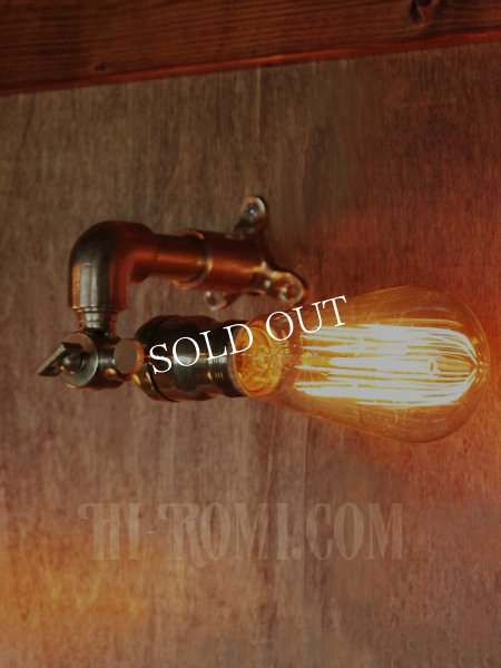画像10: アメリカンヴィンテージEAGLE社製ファットボーイソケット&角度調整付ブラケット/工業系スチームパンク壁面照明ウォールランプインダストリアルライト (10)