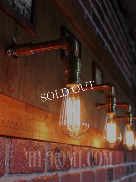 画像6: ターン式ファットボーイ真鍮ソケット＆角度調整付き工業系ミニブラケット/インダストリアルアンティークヴィンテージ壁面照明 (6)