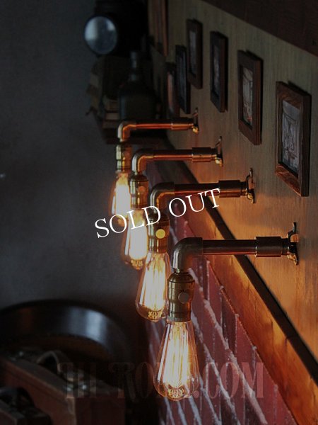 画像10: ターン式ファットボーイ真鍮ソケット＆角度調整付き工業系ミニブラケット/インダストリアルアンティークヴィンテージ壁面照明 (10)