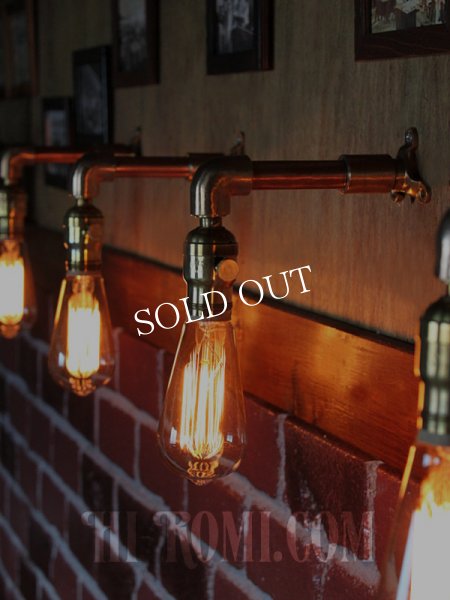 画像5: ターン式ファットボーイ真鍮ソケット＆角度調整付き工業系ミニブラケット/インダストリアルアンティークヴィンテージ壁面照明 (5)