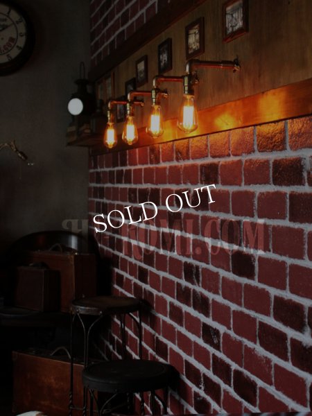 画像14: ターン式ファットボーイ真鍮ソケット＆角度調整付き工業系ミニブラケット/インダストリアルアンティークヴィンテージ壁面照明 (14)