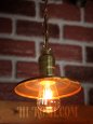 画像14: 【受注製作】【全長70cm】工業照明インダストリアルランプ｜平皿型ミニシェード付真鍮ペンダントライト (14)
