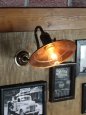 画像9: インダストリアル真鍮平皿シェードブラケットライト｜工業系照明 (9)