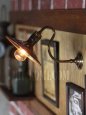 画像5: インダストリアル真鍮平皿シェードブラケットライト｜工業系照明 (5)