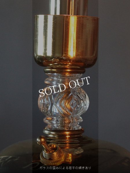 アンティークテーブルランプ｜ハリケーンガラスチムニーシェード卓上照明テーブルライト