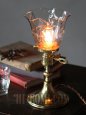 アンティークテーブルランプ｜ヴィクトリアンフリルガラスシェード卓上照明ライト