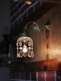 ヴィンテージガラス製ミニシャンデリアブラケットライト｜アンティークウォールランプ壁掛け照明