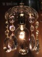 ヴィンテージガラス1灯ミニシャンデリアブラケットライト｜アンティーク壁掛け照明ウォールランプ