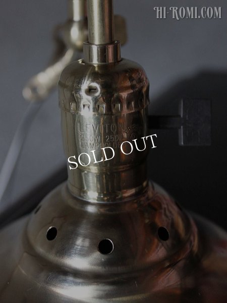 ヴィンテージインダストリアルブラスミニシェードブラケットライト｜角度調整付真鍮製工業系壁掛け照明ウォールランプ