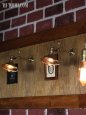 ヴィンテージインダストリアルブラスミニシェードブラケットライト｜角度調整付真鍮製工業系壁掛け照明ウォールランプ
