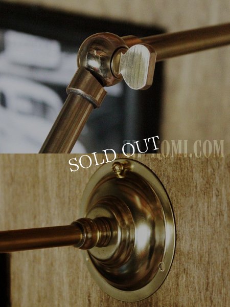 工業系壁掛け照明｜インダストリアルミニ真鍮製ブラケットライト・90度ウォールランプ