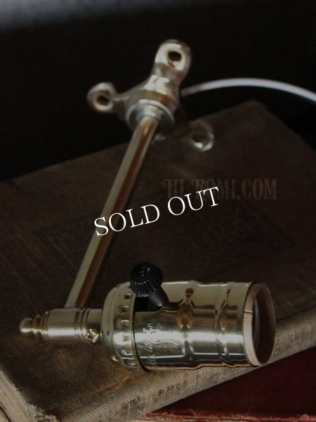 工業系壁掛け照明｜インダストリアルミニ真鍮製ブラケットライト・90度ウォールランプ