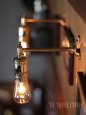 工業系壁掛け照明｜インダストリアルミニ真鍮製ブラケットライト・90度ウォールランプ