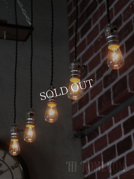 アルミ製ソケットペンダントライト｜吊下げ照明ランプ・ヴィンテージ