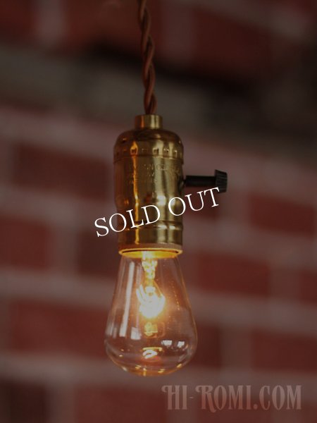 ブラスソケットペンダントライト｜真鍮製吊下げ照明ランプ