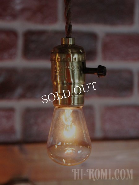 ブラスソケットペンダントライト｜真鍮製吊下げ照明ランプ