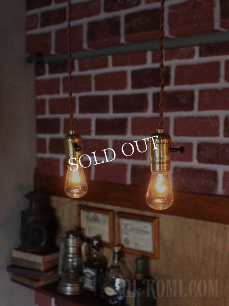 ブラスソケットペンダントライト｜真鍮製吊下げ照明ランプ