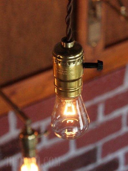 アルミ製ソケットペンダントライト｜吊下げ照明ランプ・ヴィンテージ