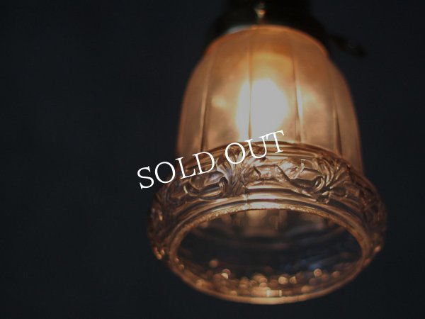 画像12: ヴィンテージペンダント照明｜草花柄アンティーク吊下げランプ (12)