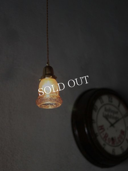 画像4: ヴィンテージペンダント照明｜草花柄アンティーク吊下げランプ (4)