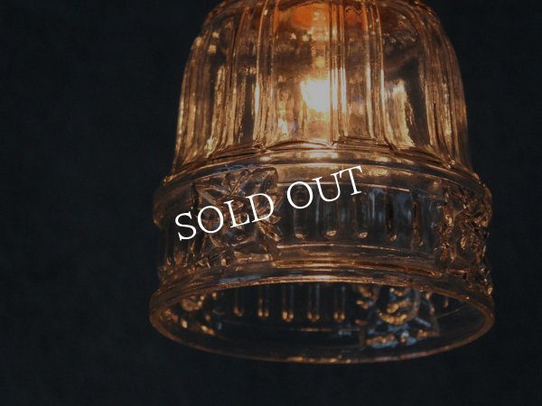 画像11: ヴィンテージペンダント照明｜四角い花アンティーク吊下げランプ (11)