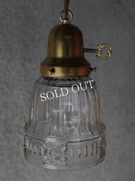 画像3: ヴィンテージペンダント照明｜四角い花アンティーク吊下げランプ (3)