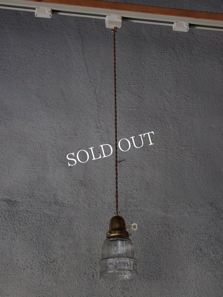 画像6: ヴィンテージペンダント照明｜四角い花アンティーク吊下げランプ (6)