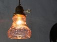 画像12: ヴィンテージペンダント照明｜パープルガラスアンティーク吊下ランプ (12)