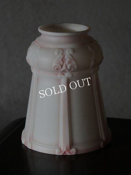 画像4: アンティーク照明｜ミルクガラスシェードペンダントライト・ピンク (4)