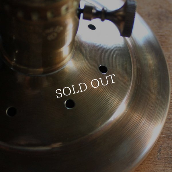 工業系壁掛け照明｜インダストリアル真鍮平皿シェードブラケットライト