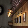 画像10: 工業系壁掛け照明｜インダストリアル真鍮平皿シェードブラケットライト (10)
