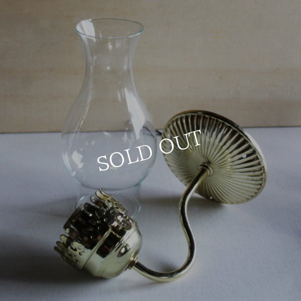 画像19: ヴィンテージガラス火屋ブラケットライト｜壁掛け照明アンティークランプ (19)