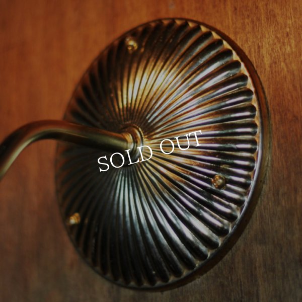 画像12: ヴィンテージガラス火屋ブラケットライト｜壁掛け照明アンティークランプ (12)