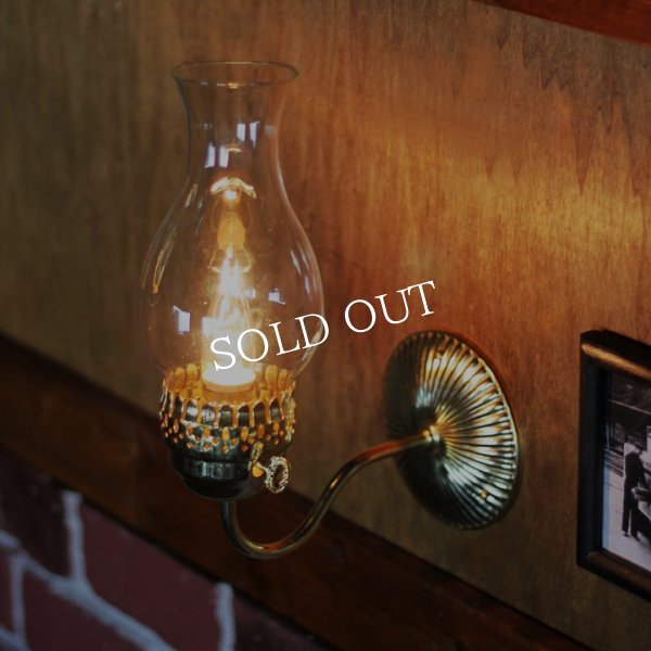 画像3: ヴィンテージガラス火屋ブラケットライト｜壁掛け照明アンティークランプ (3)