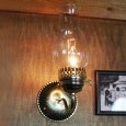 画像4: ヴィンテージガラス火屋ブラケットライト｜壁掛け照明アンティークランプ (4)