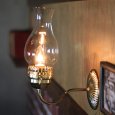 画像9: ヴィンテージガラス火屋ブラケットライト｜壁掛け照明アンティークランプ (9)