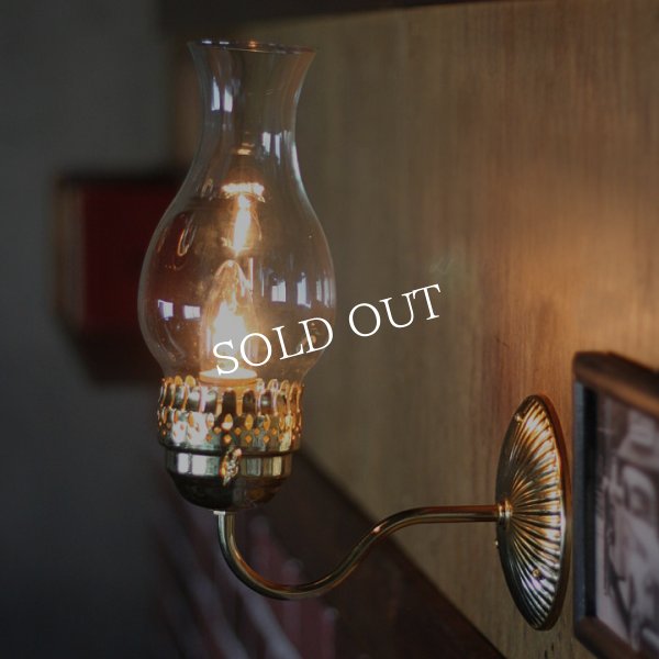 画像9: ヴィンテージガラス火屋ブラケットライト｜壁掛け照明アンティークランプ (9)