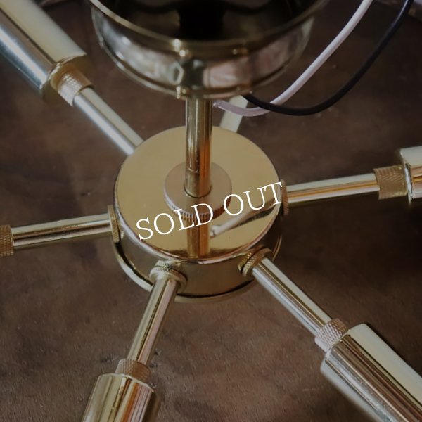 ミッドセンチュリースプートニクランプ6灯ブラケットライト｜USA50’s60’sアメリカヴィンテージ壁掛け照明 